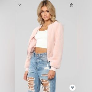 Fashion Nova Bomber Jacket - Pink